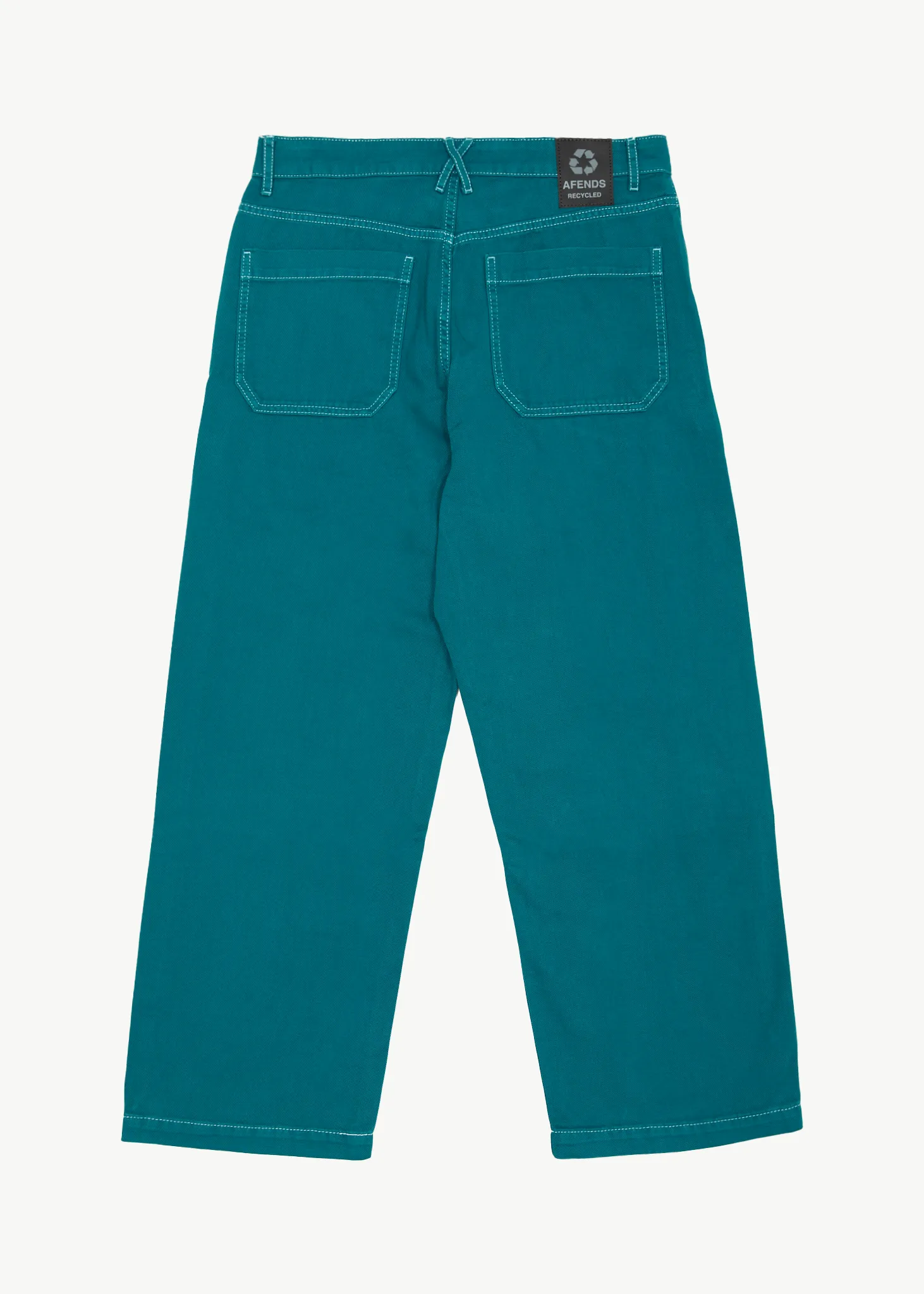 AFENDS Mens Pablo - Baggy Pants - Azure