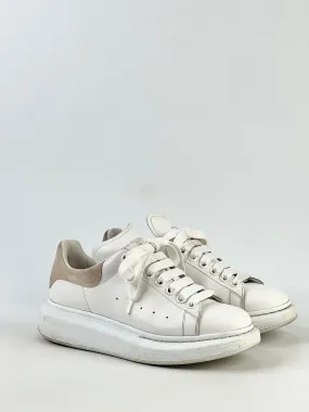 Alexander McQueen White 'Oversize' Leather Sneakers - EU39