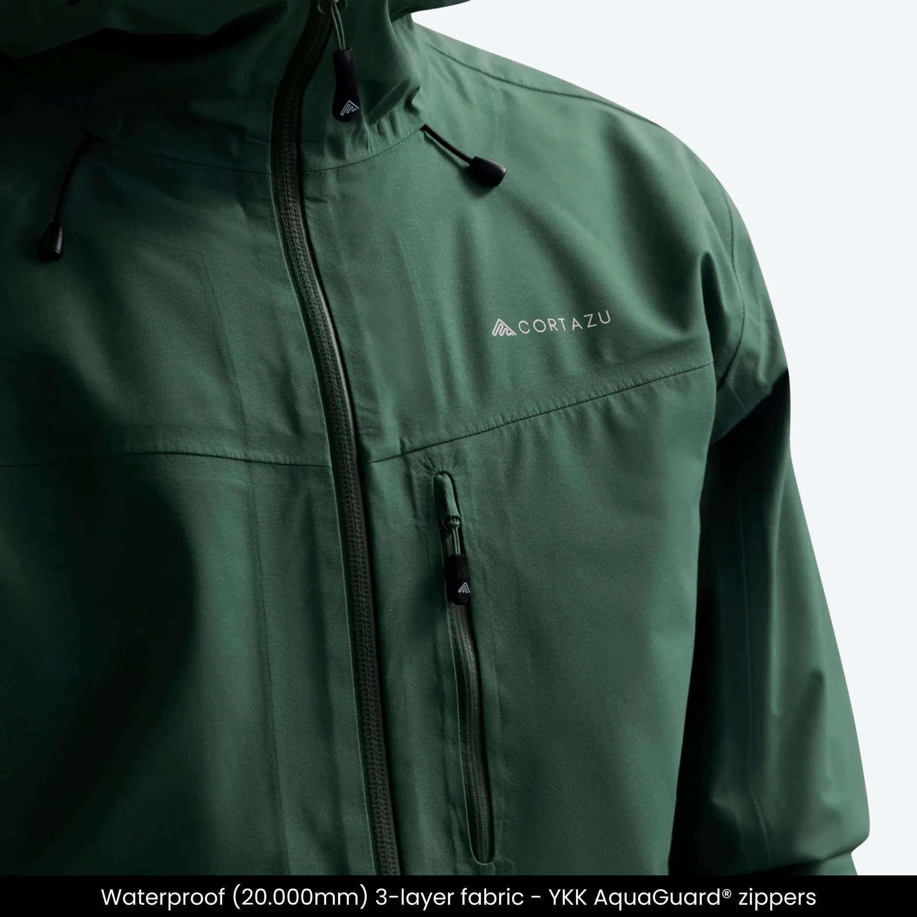 All weather Hardshell Jacket Dark Green | Women