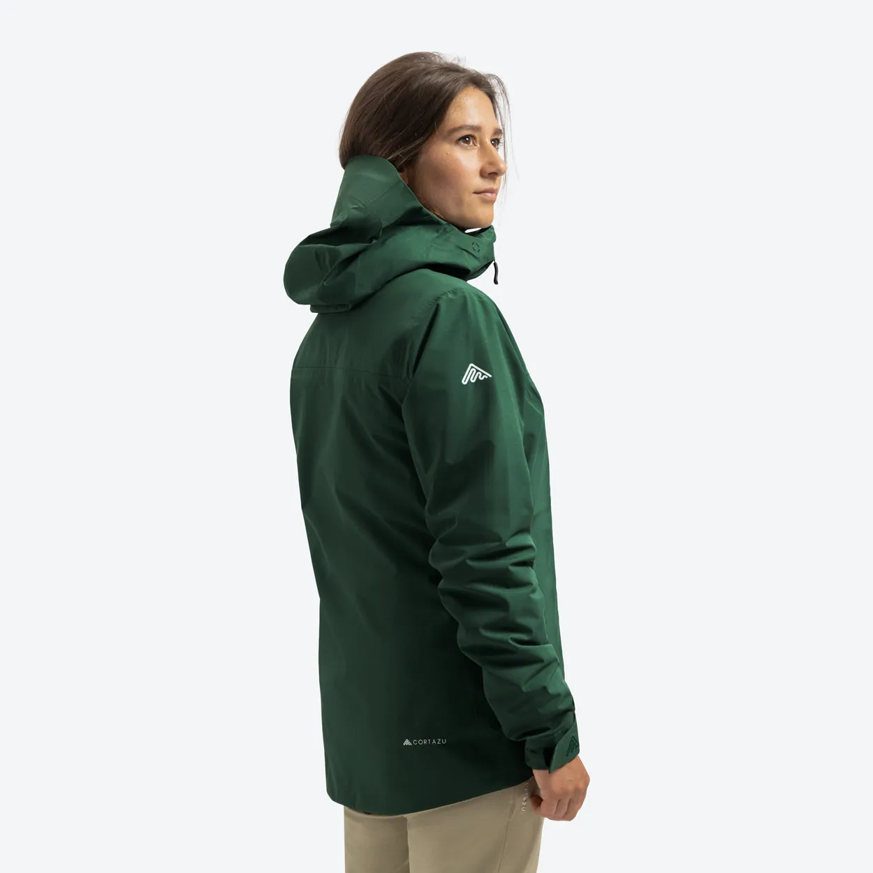 All weather Hardshell Jacket Dark Green | Women