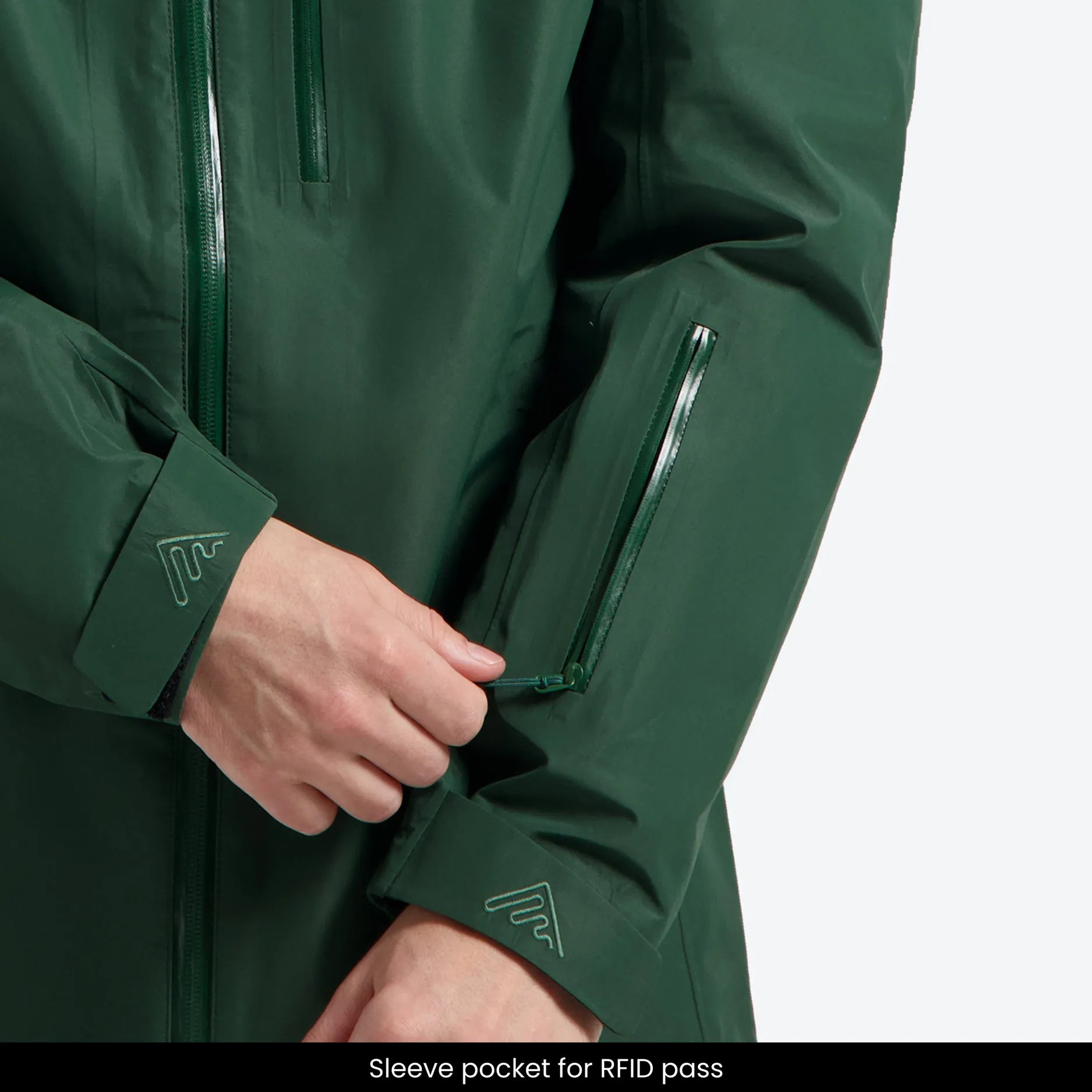 All weather Hardshell Jacket Dark Green | Women