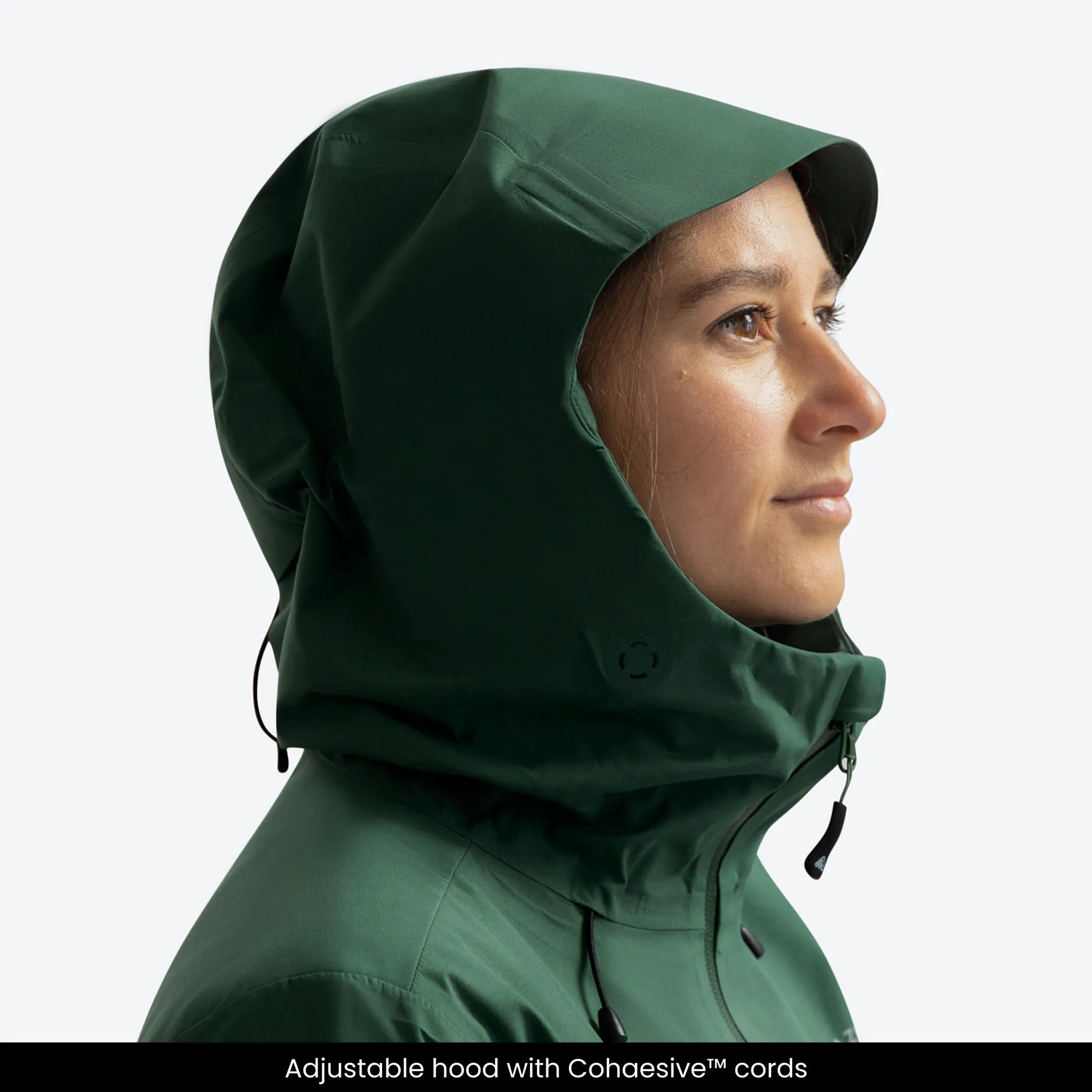 All weather Hardshell Jacket Dark Green | Women