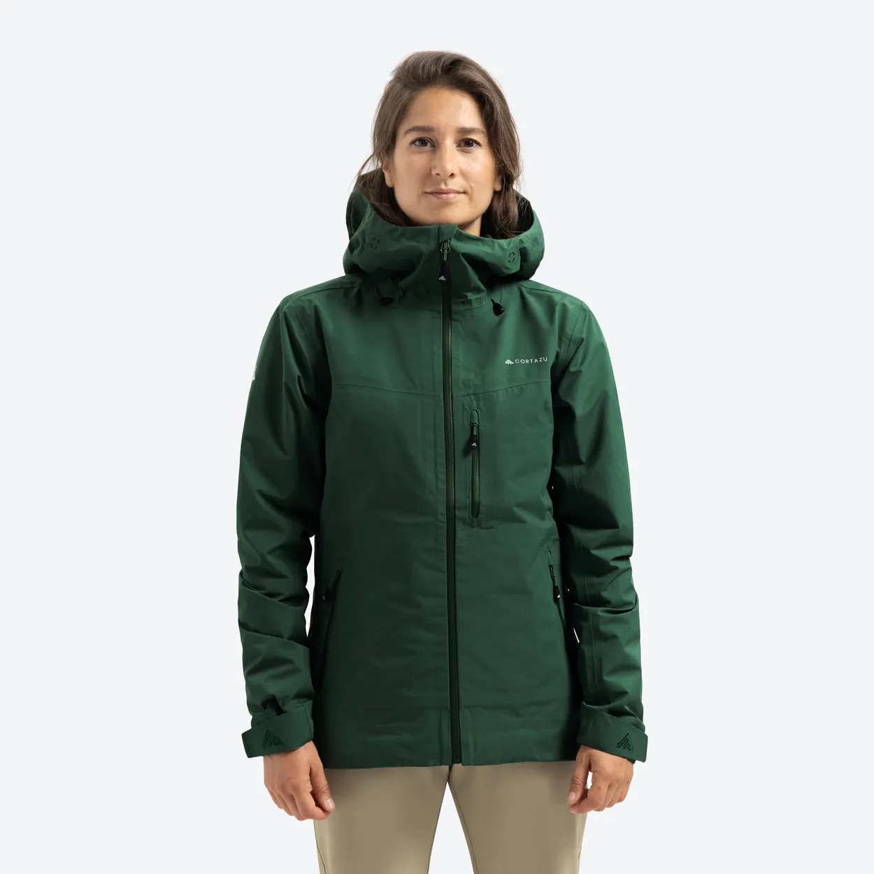 All weather Hardshell Jacket Dark Green | Women