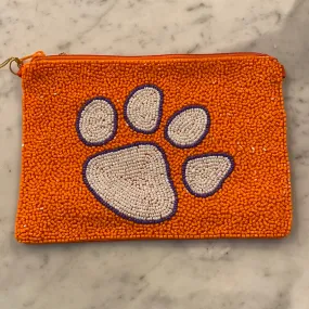 Beaded Gameday Bags Clemson