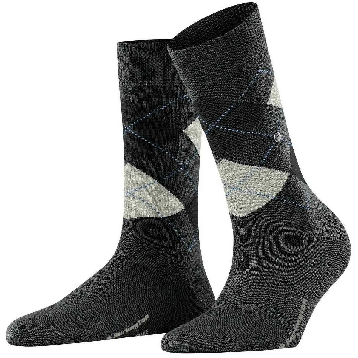 Burlington Marylebone Socks - Asphalt Mel Grey