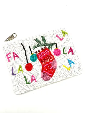 Fa La La Beaded Coin Purse