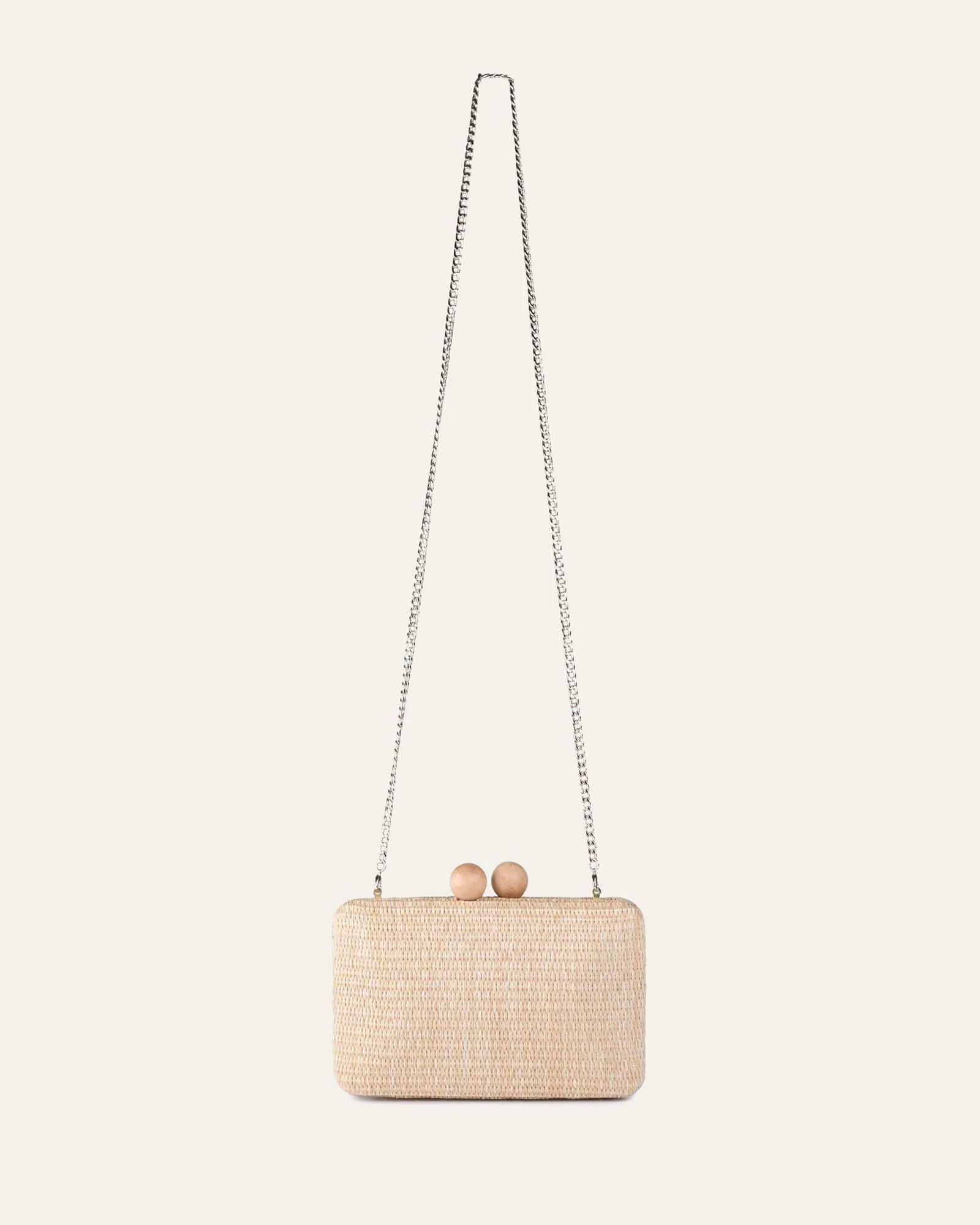 HARLING CLUTCH NATURAL RAFFIA