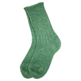 Helsinki Woolen Socks, Moss Green