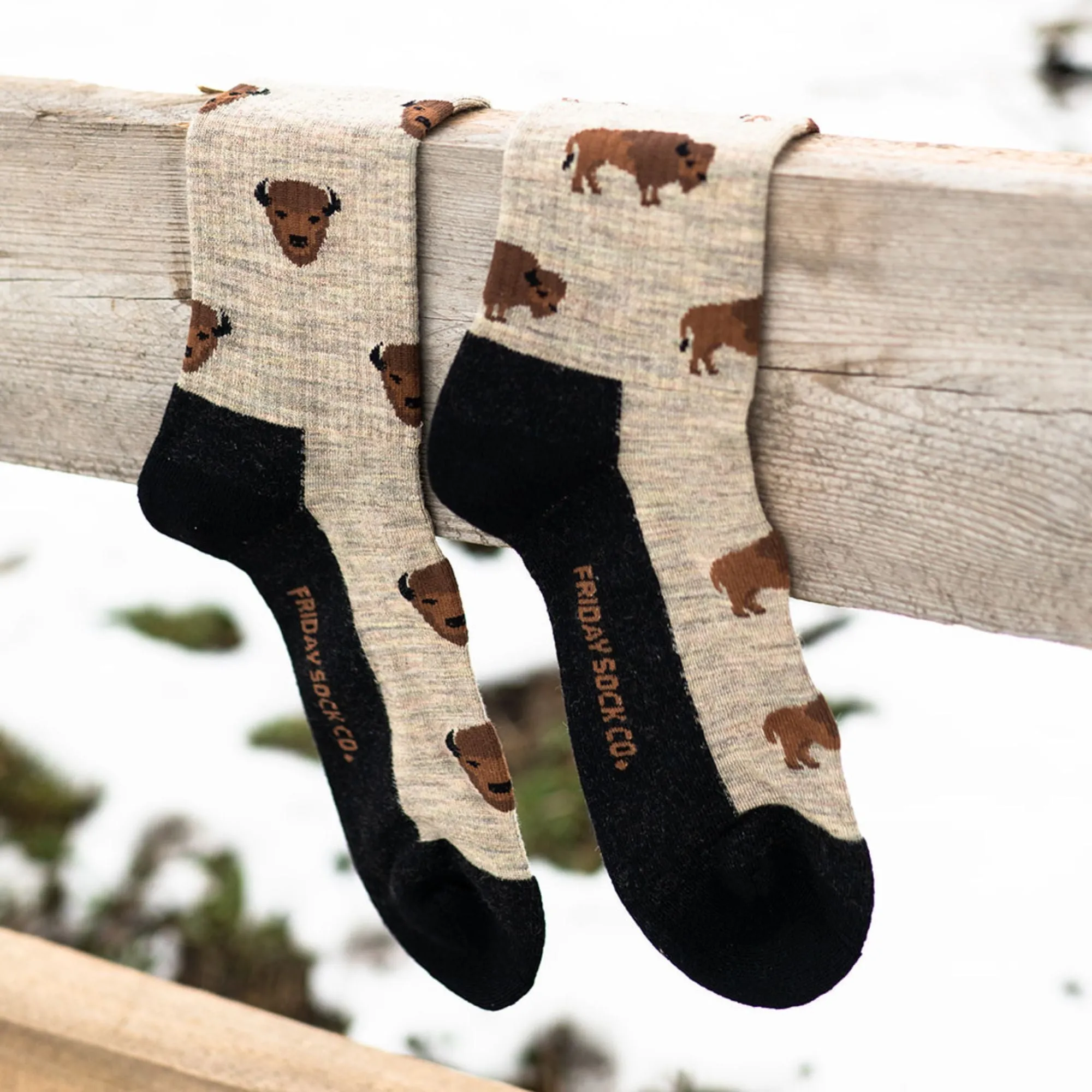 Men's Bison Merino Wool Socks