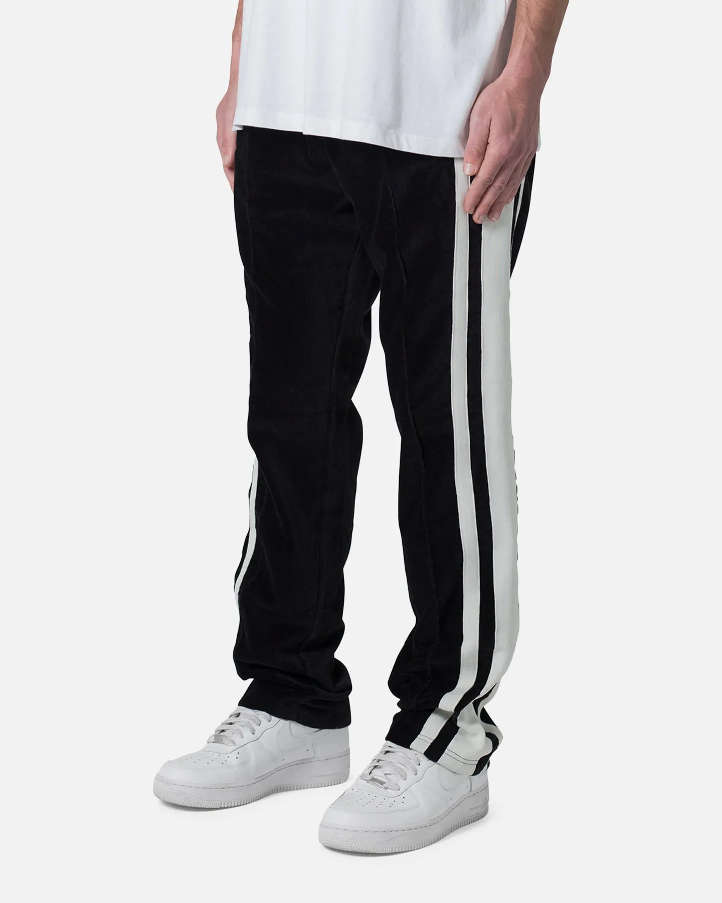 MNML Baggy Velour Trackpants Black