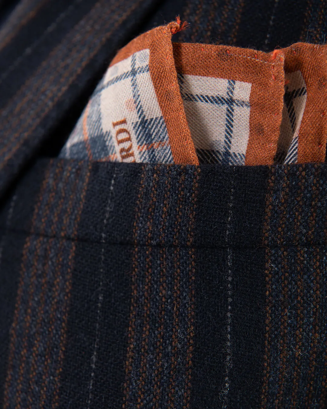 Navy With Orange Stripe Jacket