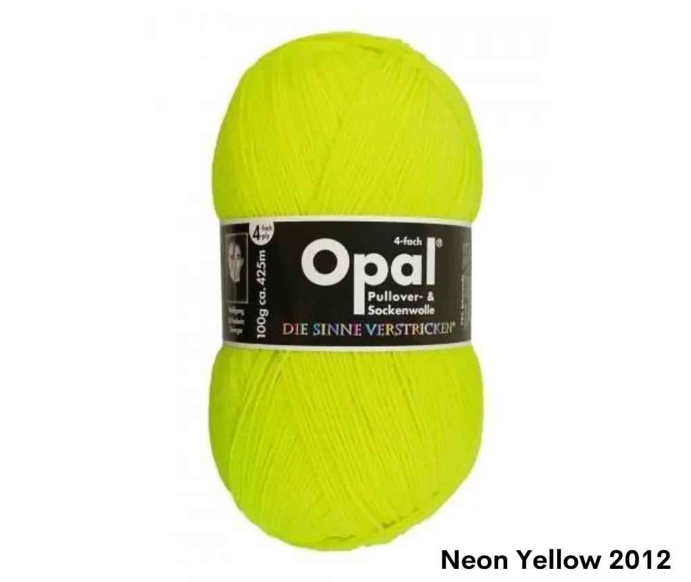 Opal Uni Plain Sock Yarn 4ply - Various Colours