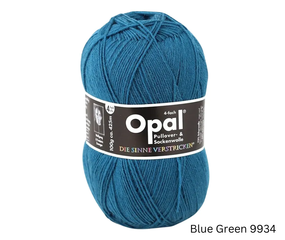 Opal Uni Plain Sock Yarn 4ply - Various Colours