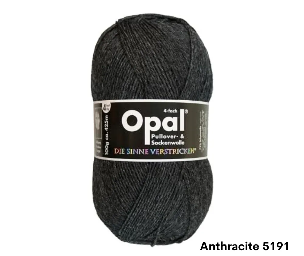 Opal Uni Plain Sock Yarn 4ply - Various Colours