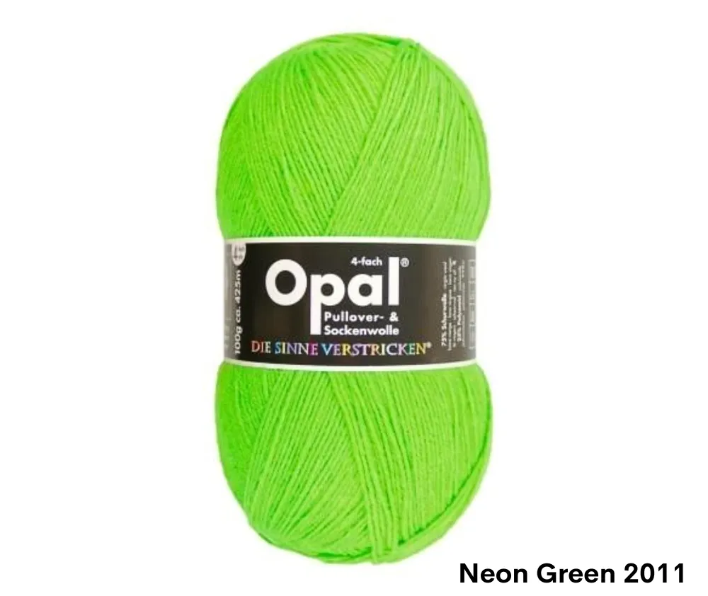 Opal Uni Plain Sock Yarn 4ply - Various Colours