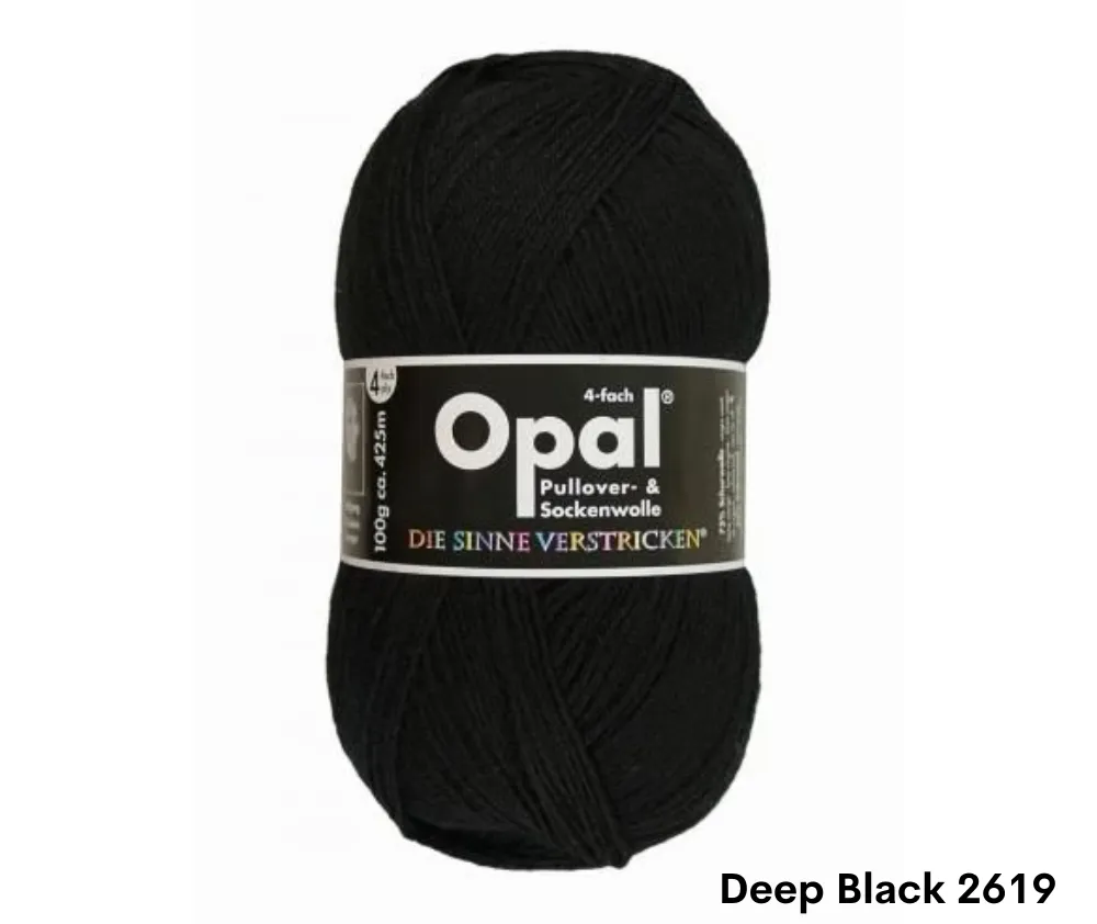 Opal Uni Plain Sock Yarn 4ply - Various Colours