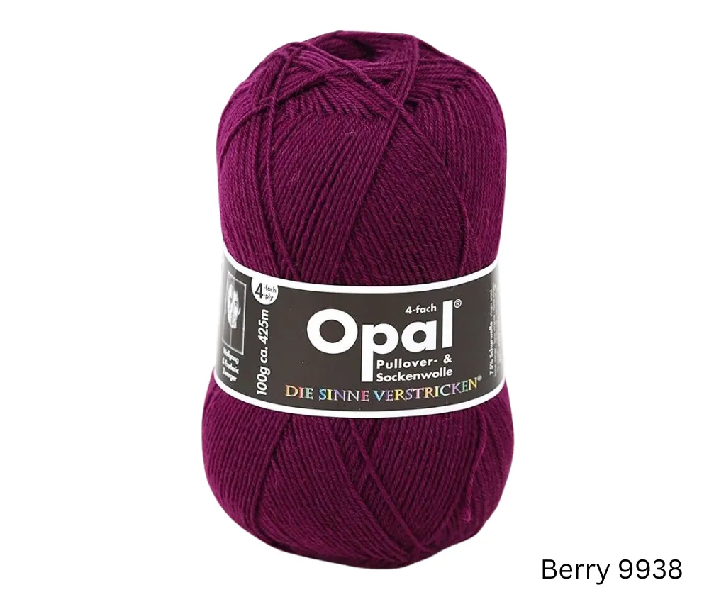 Opal Uni Plain Sock Yarn 4ply - Various Colours