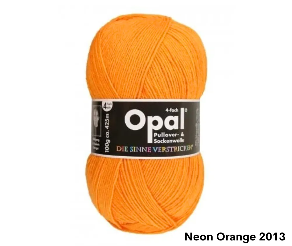 Opal Uni Plain Sock Yarn 4ply - Various Colours