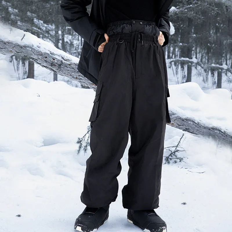 Plush Adult Freestyle Baggy Ski Pants Insulated Snowboard Pants