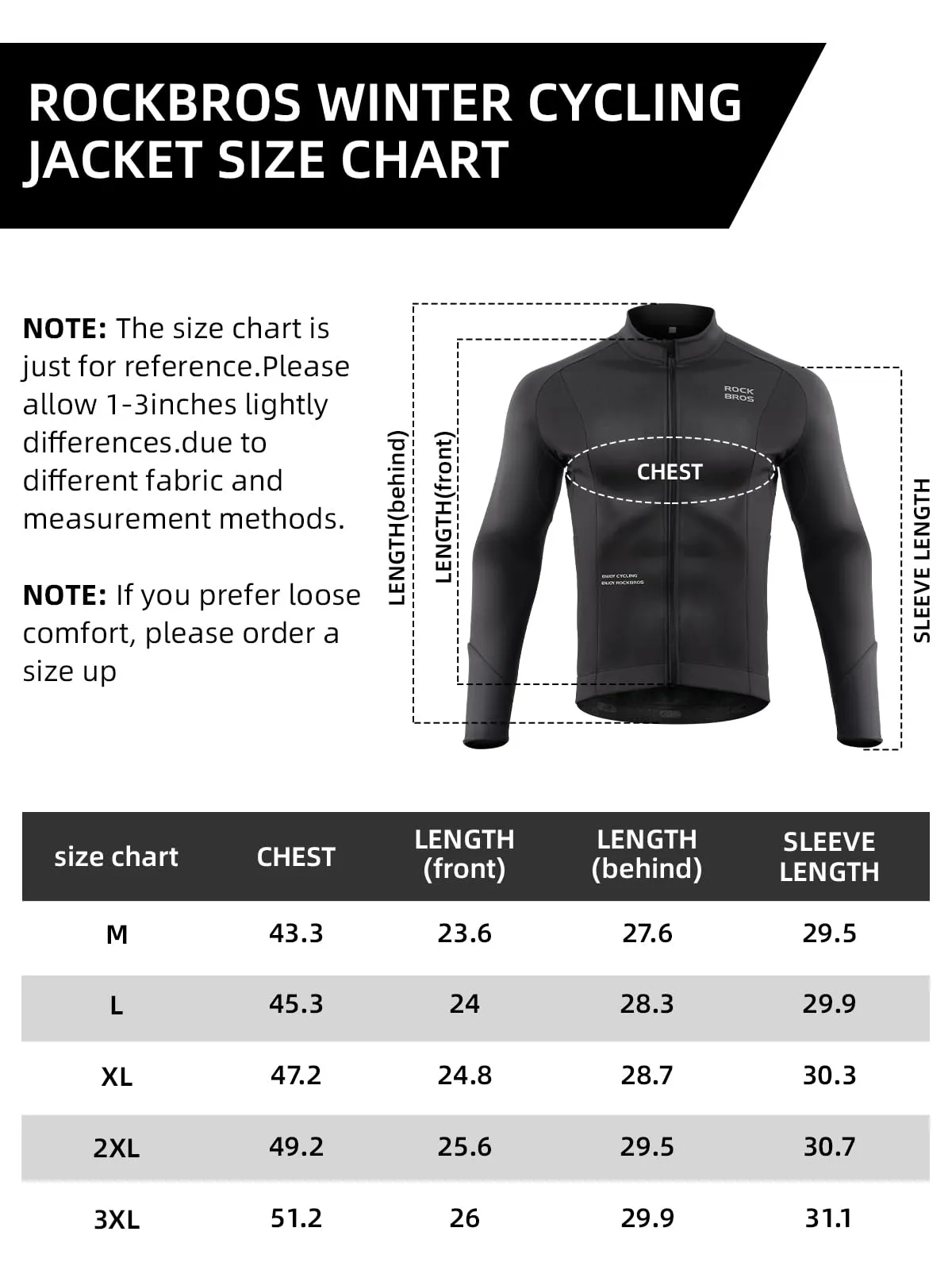 ROCKBROS Men’s Winter Cycling Jacket Thermal Windproof Softshell for Road MTB