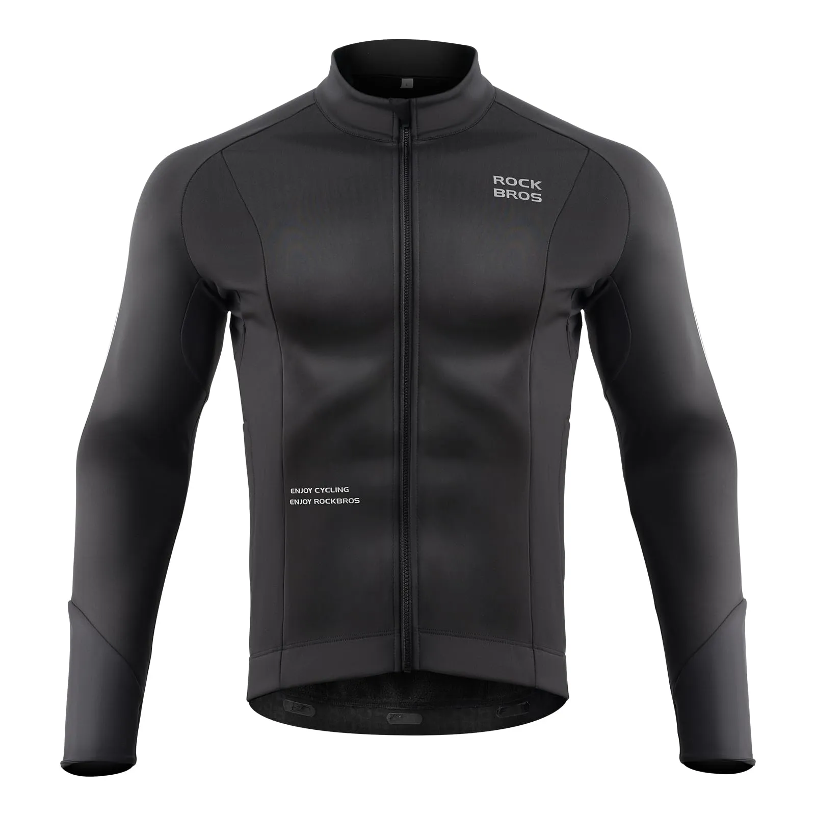 ROCKBROS Men’s Winter Cycling Jacket Thermal Windproof Softshell for Road MTB