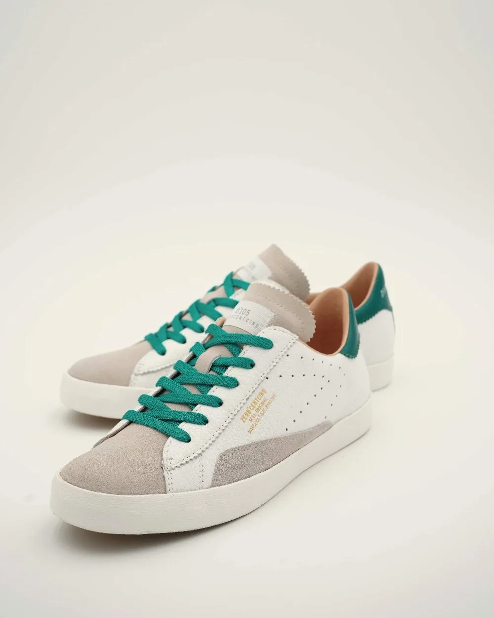 Sc01 White Green Chunky Sneakers