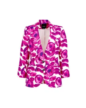 Smythe Shawl Collar Floral Blazer