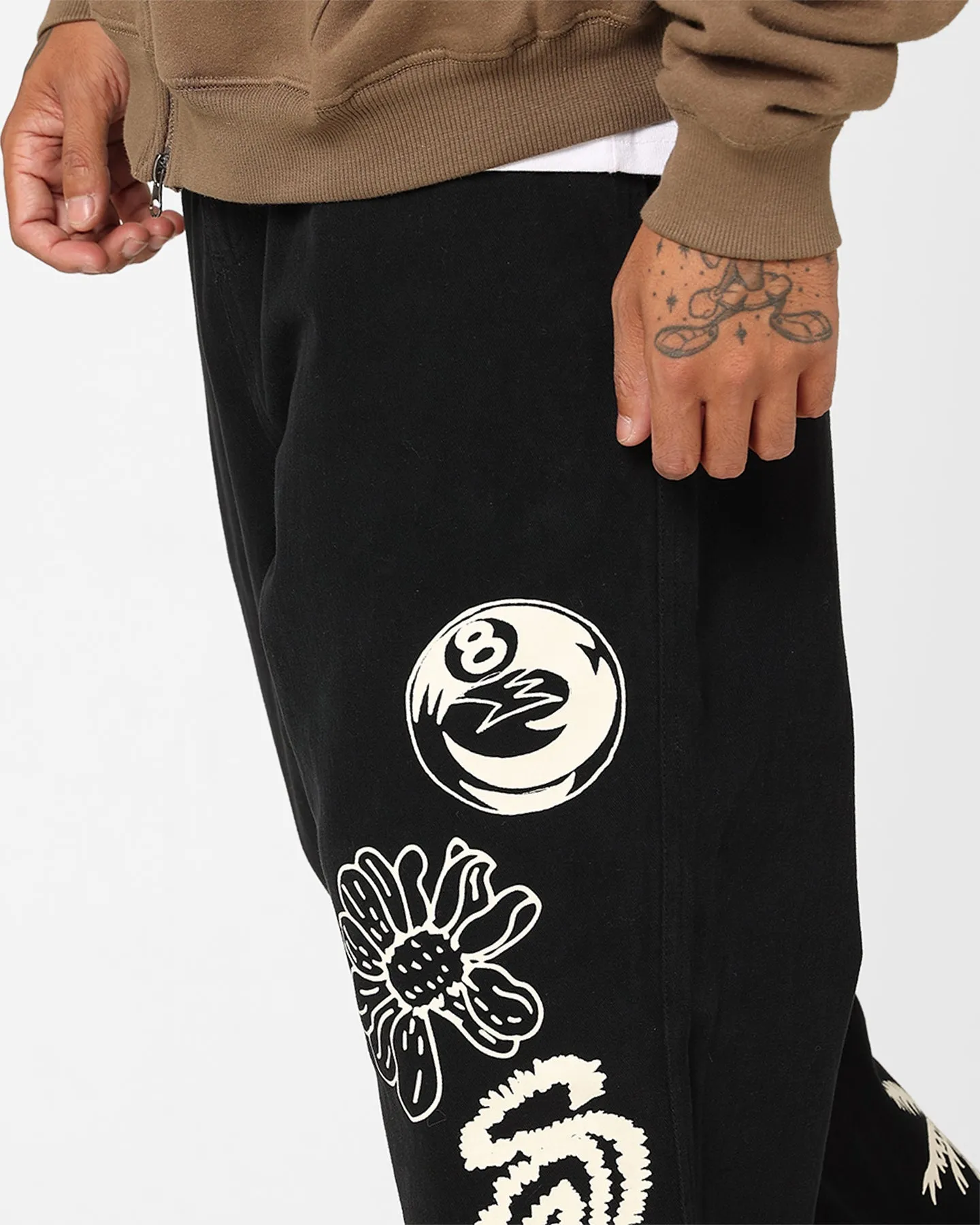 Stussy Icon Beach Pants Black