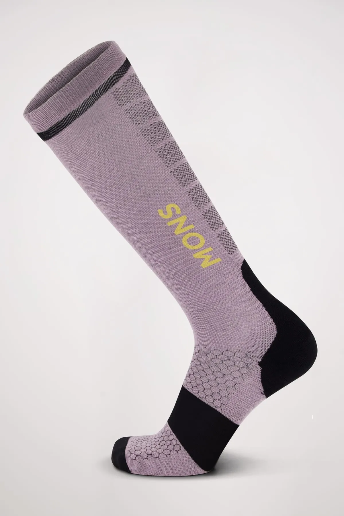 Unisex Pro Lite Merino Snow Sock Orchid Sun