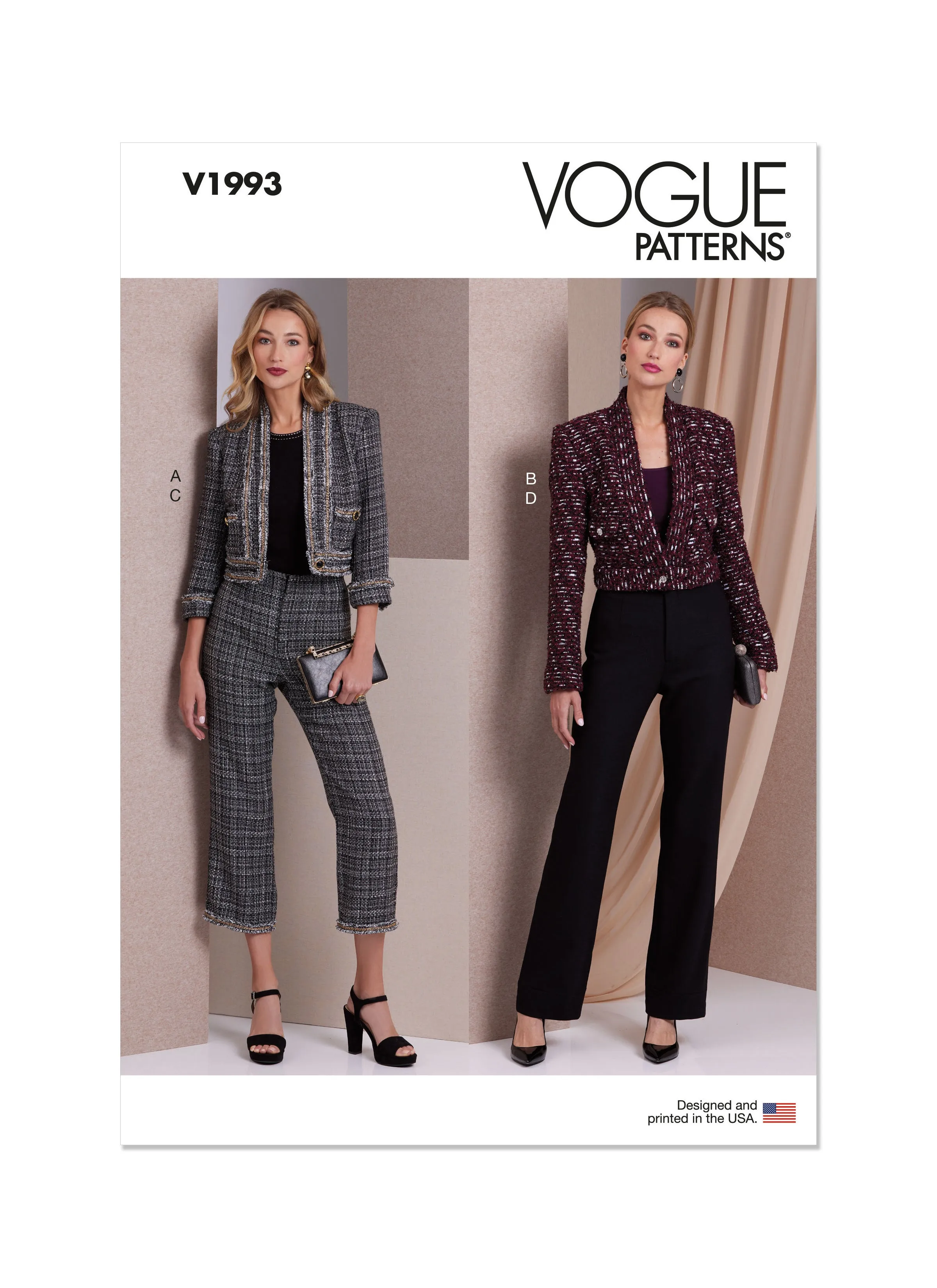 Vogue Pattern V1993 Misses' Jacket and Pants