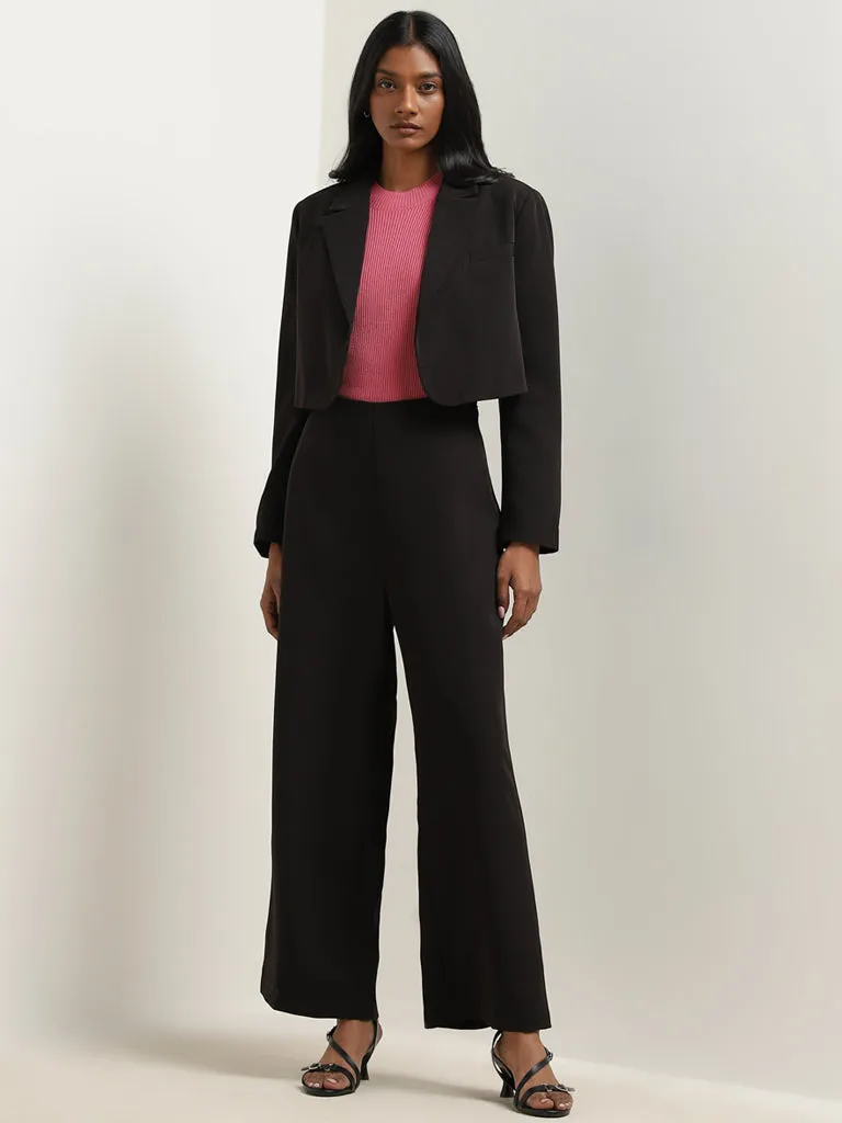 Wardrobe Black Cropped Blazers