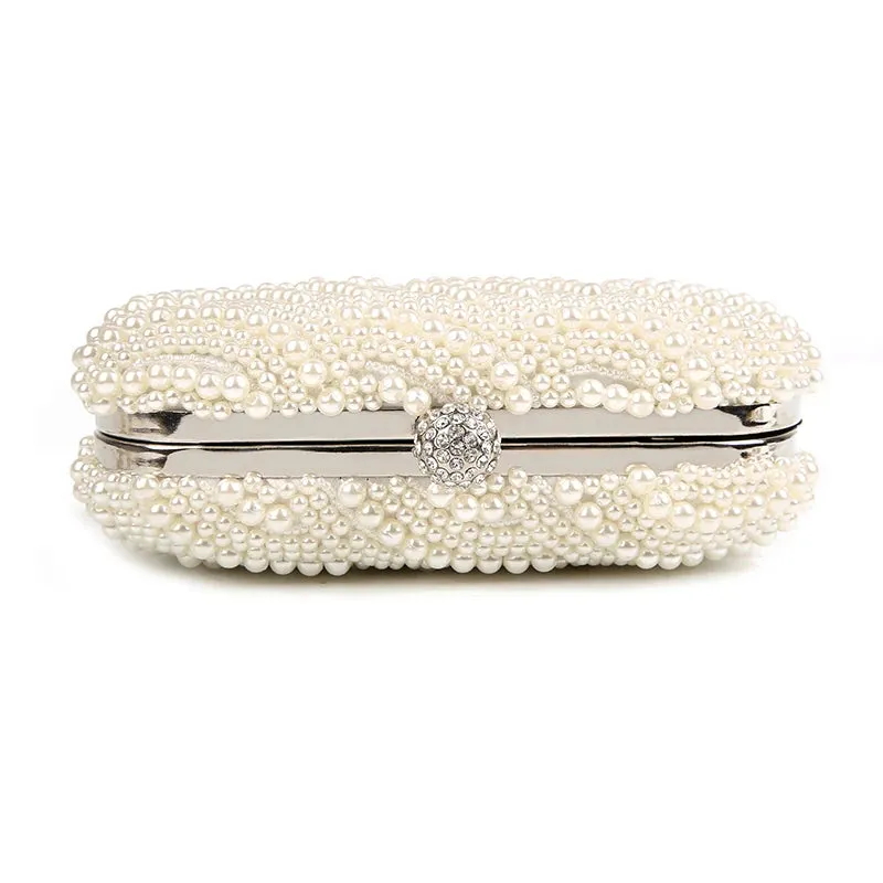 Women Pearl Clutch Bag Purse Evening Bags for Events