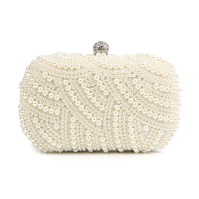 Women Pearl Clutch Bag Purse Evening Bags for Events